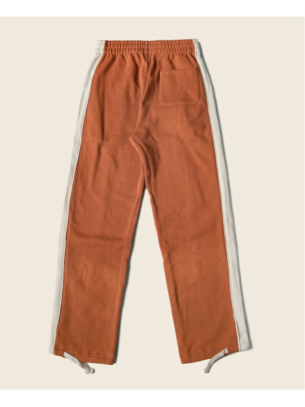 Classic Straight-Leg Striped Logo-Embroidered Cotton-Terry Sweatpants - Orange L - Picture 4 of 7